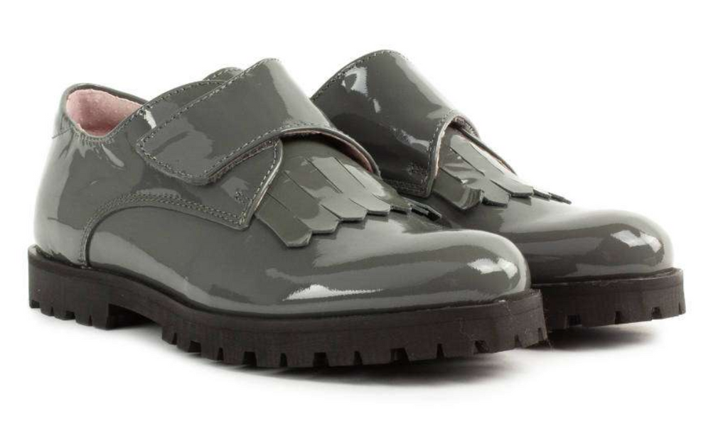 Grey patent school shoes online