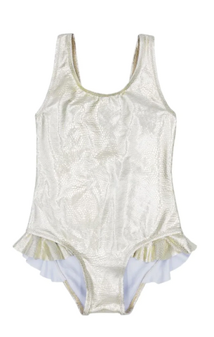 Slipfree Gold Glitter Swimsuit (Foil Print)