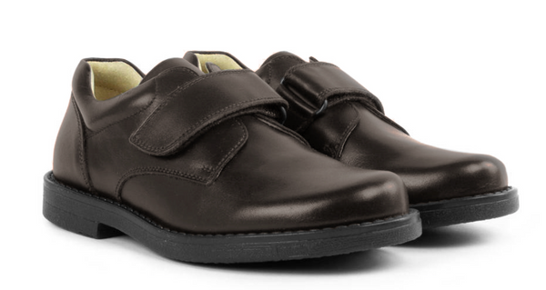 Brown Petasil Mario School Shoe