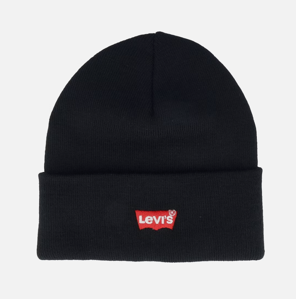 Black Levi Beanie Hat 9A8620 - ONE SIZE