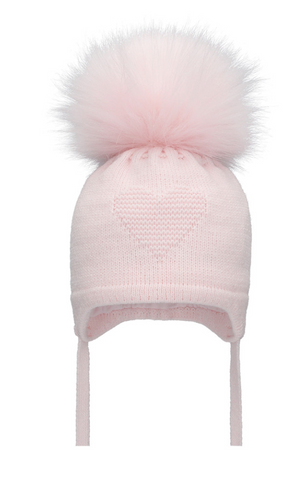 Pink Pom Pom Envy Corazon Hat