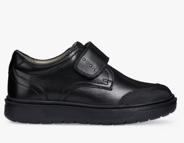 Black Geox Riddock School Shoe