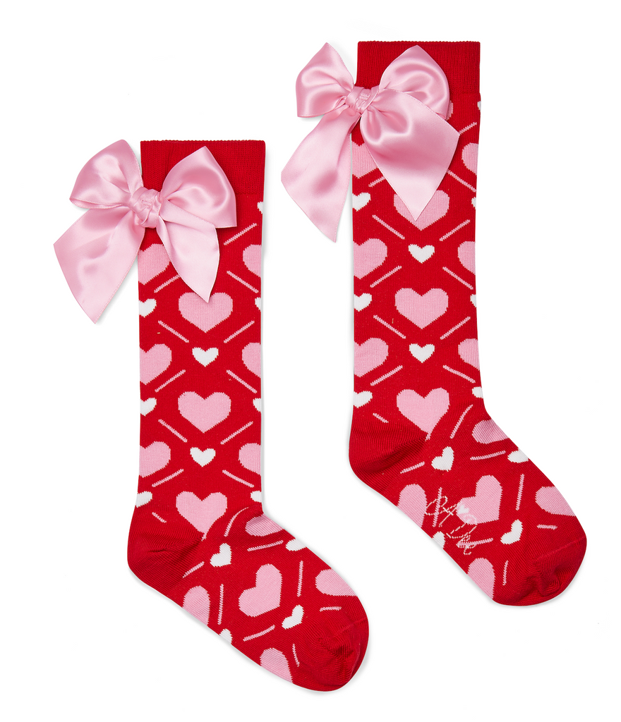 Red A*Dee Leah Socks