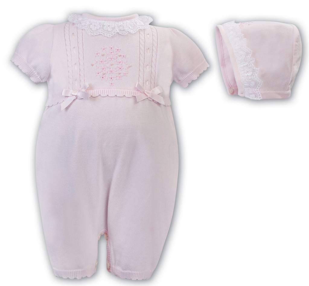 Pink Sarah Louise Girls Romper C2000
