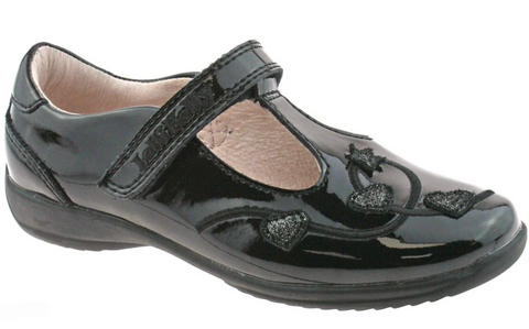 Black Patent Lelli Kelly Chloe T Bar LK8250