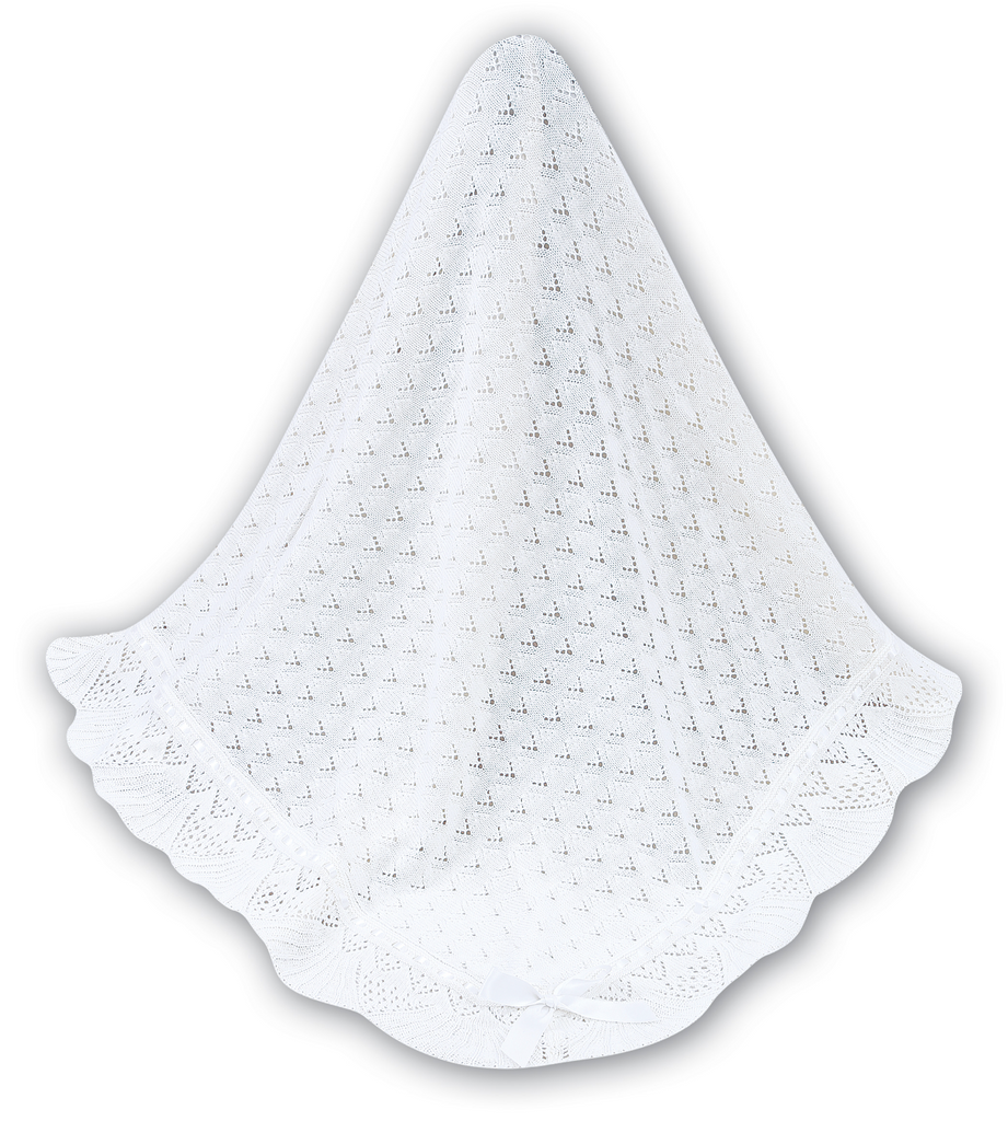 White Sarah Louise Shawl 000031