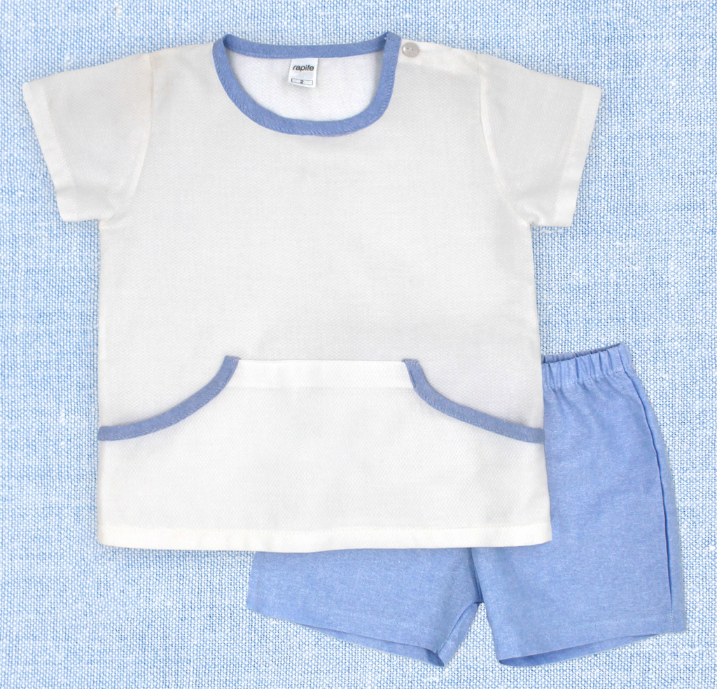 Blue Rapife Short Set 4252