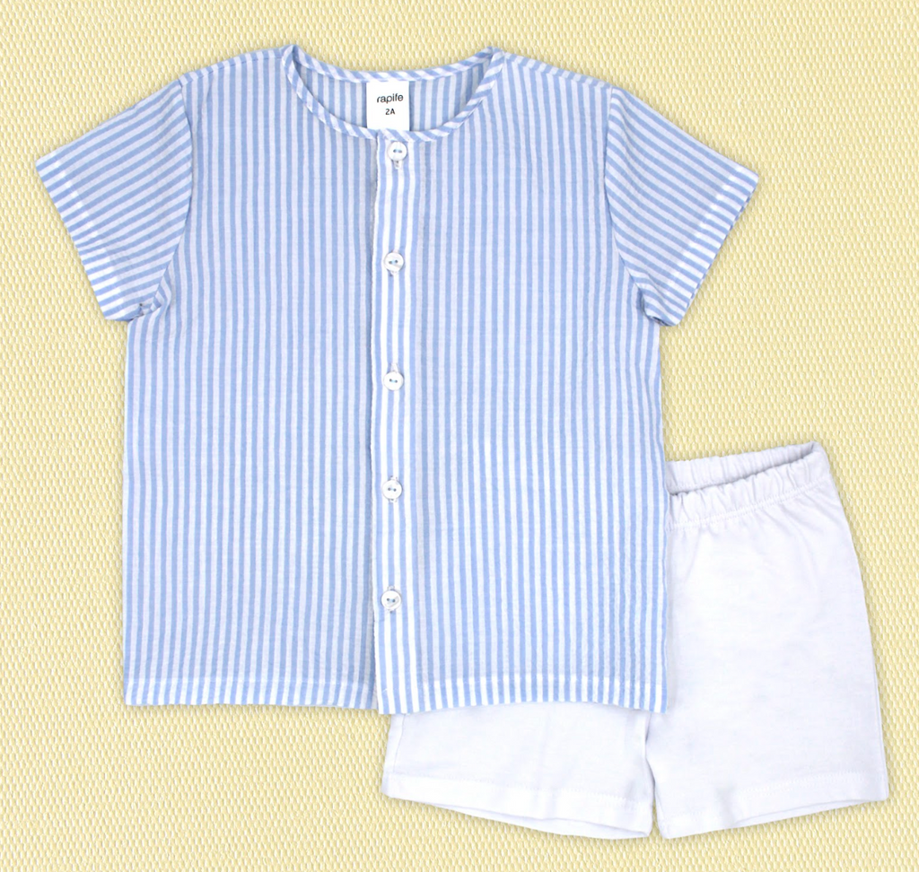 Blue Rapife Short Set 4152