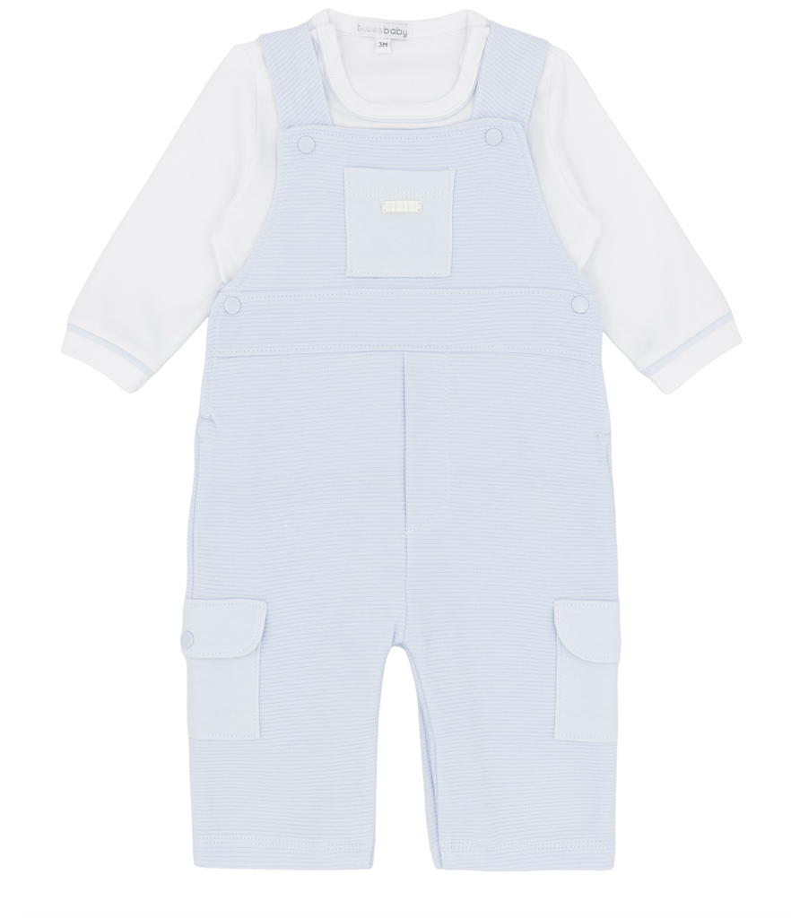 Boys Blues Baby Dungaree Set BB3228
