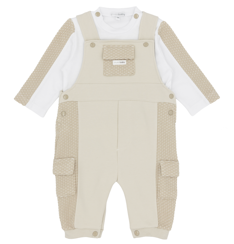 Beige Blues Dungaree Set BB3223