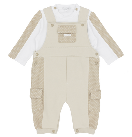 Beige Blues Dungaree Set BB3223