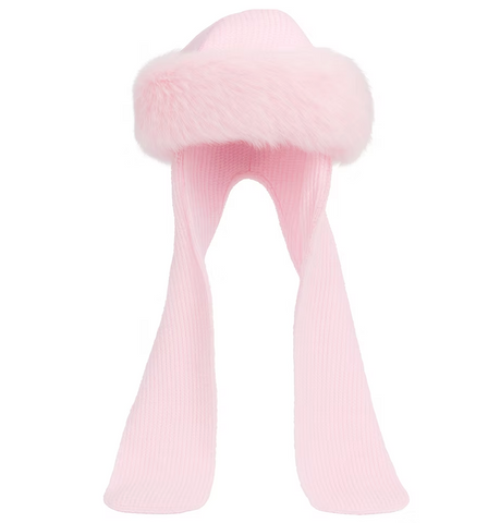 Pink Kleo Hat and Scarf