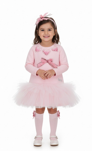 Pink Girls Daga Dress 10829