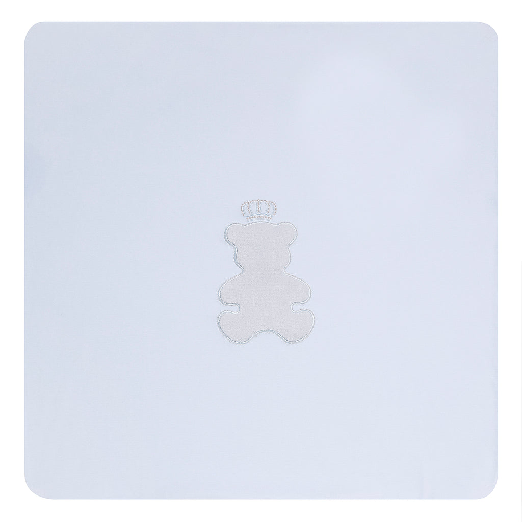 Blue Sofija Velour Blanket 08278B