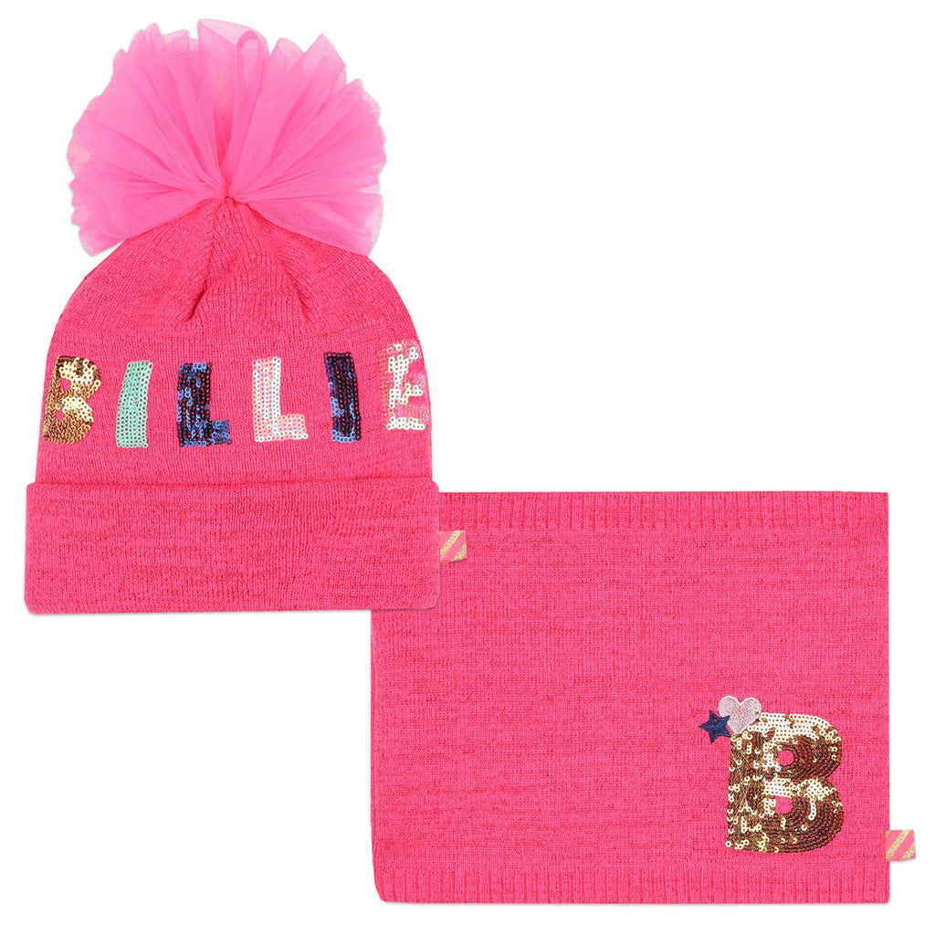 Pink Billieblush Hat & Snood Set U20611