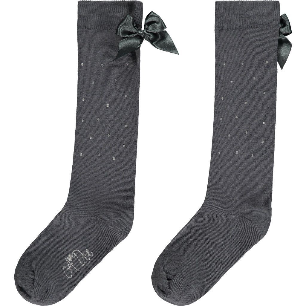 Dark Grey A*Dee Penny School Socks W236901