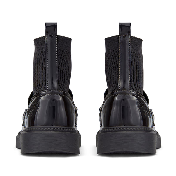 Grey ADee Mary-Chain School Boot