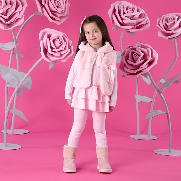 Pink A Dee Anna Fur Gilet - PRE ORDER AVAILABLE