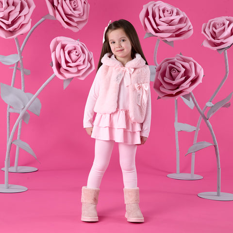 Pink A Dee Anna Fur Gilet - PRE ORDER AVAILABLE