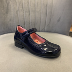 Petasil Tanya Navy Patent School Shoe