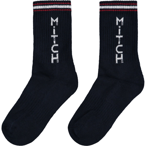 Mitch Bari Navy Sports Socks AW22902