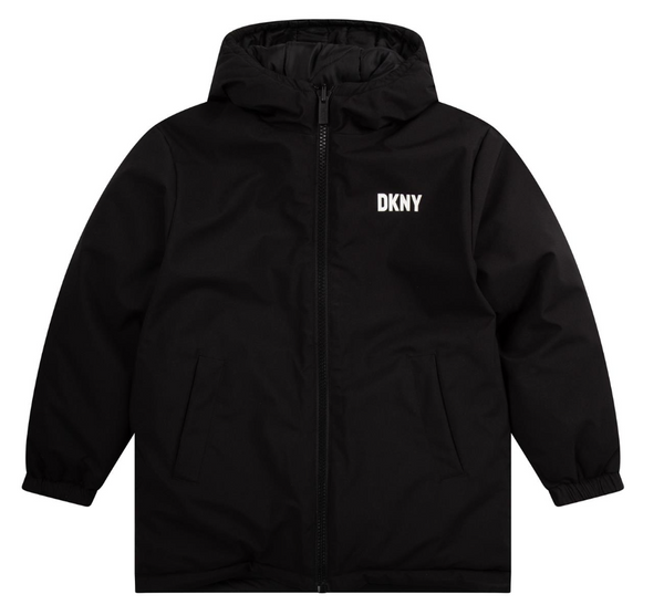 DKNY Black Reversible Parka  D26360