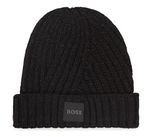 Black Sparkle Boss Hat J11092