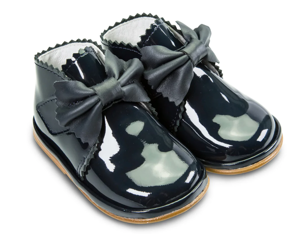 Borboleta Sharon Boot - Navy Patent