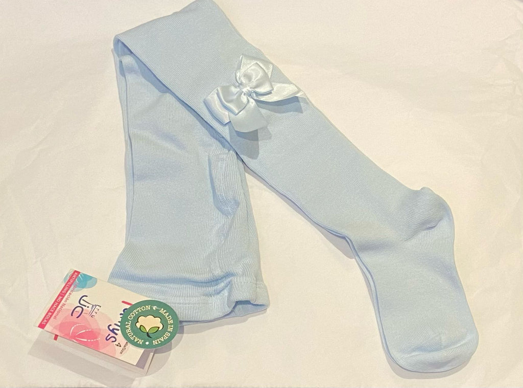 Pale Blue Bow JC Tights 47300