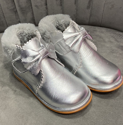 Borboleta Shania Boot - Silver Leather